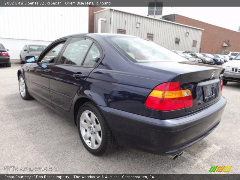 Orient Blue Metallic / Sand 2002 BMW 3 Series 325xi Sedan