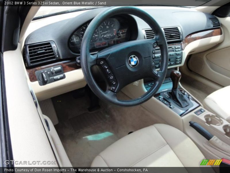 Orient Blue Metallic / Sand 2002 BMW 3 Series 325xi Sedan