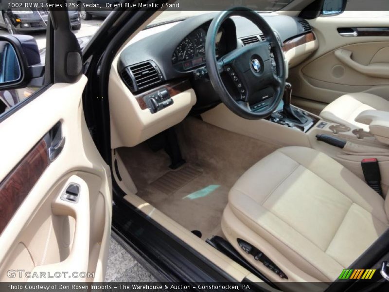 Orient Blue Metallic / Sand 2002 BMW 3 Series 325xi Sedan