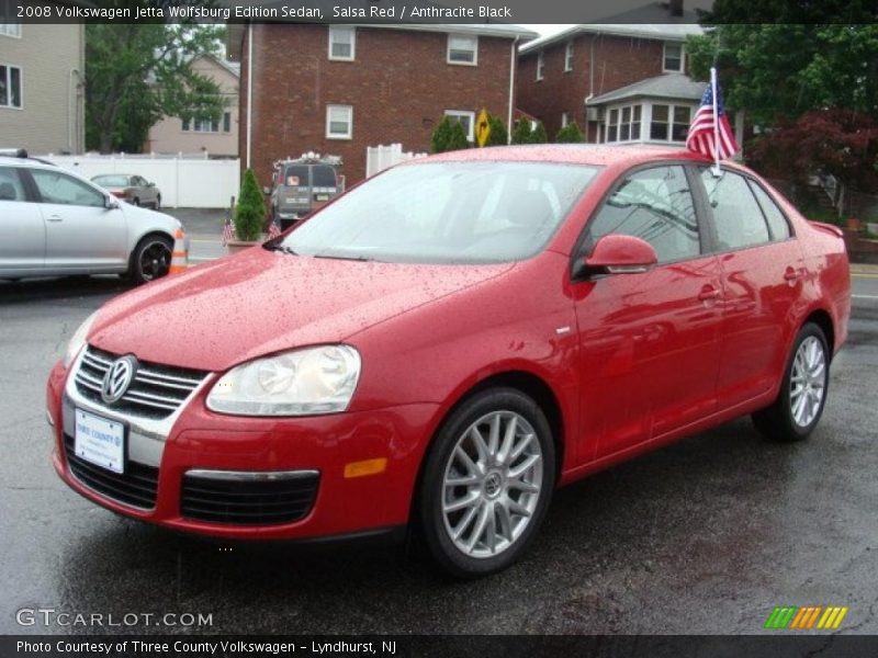 Salsa Red / Anthracite Black 2008 Volkswagen Jetta Wolfsburg Edition Sedan