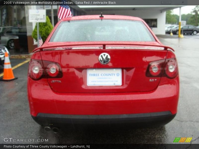 Salsa Red / Anthracite Black 2008 Volkswagen Jetta Wolfsburg Edition Sedan