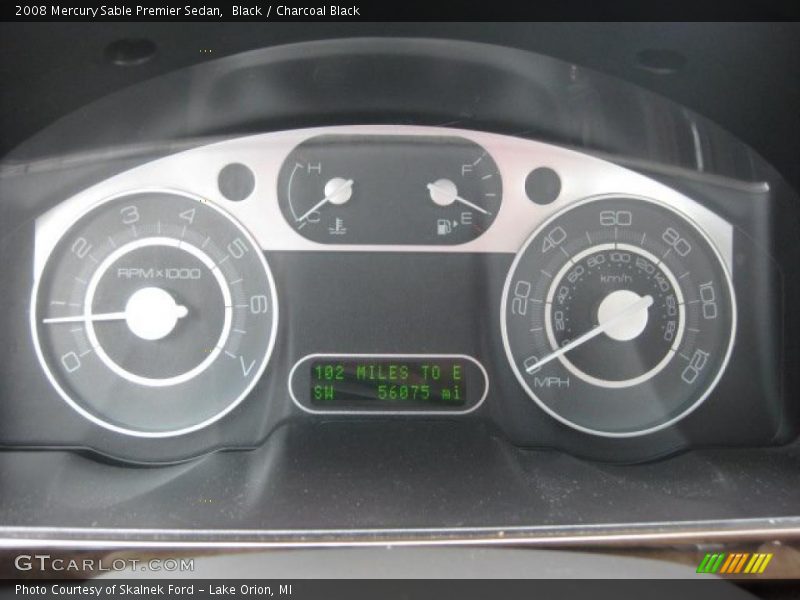 Black / Charcoal Black 2008 Mercury Sable Premier Sedan