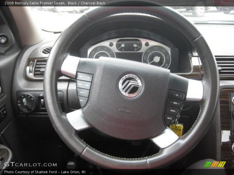 Black / Charcoal Black 2008 Mercury Sable Premier Sedan