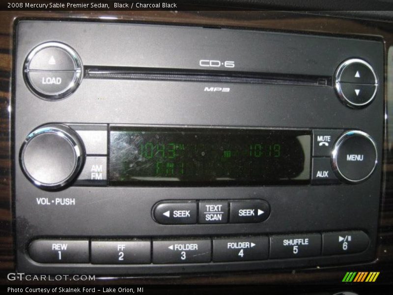 Black / Charcoal Black 2008 Mercury Sable Premier Sedan