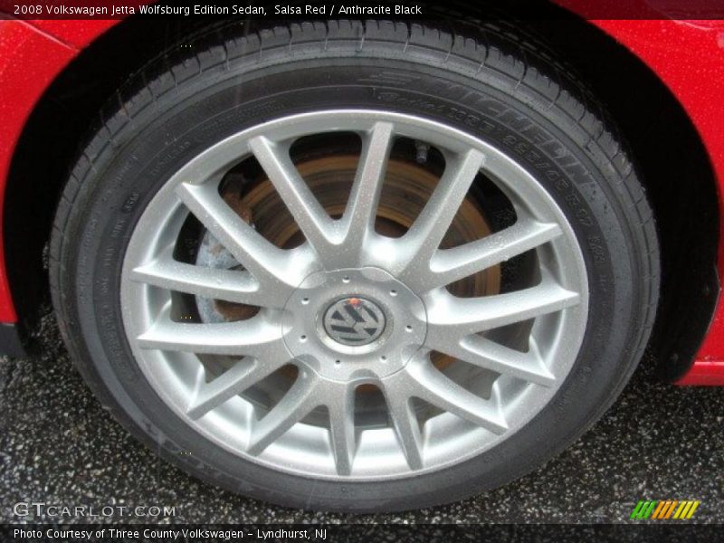 Salsa Red / Anthracite Black 2008 Volkswagen Jetta Wolfsburg Edition Sedan