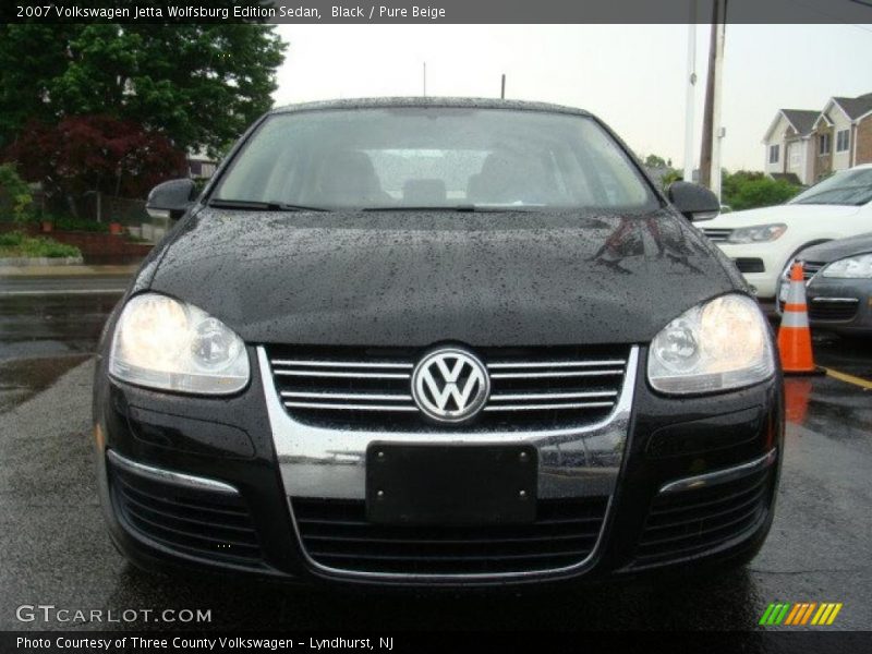 Black / Pure Beige 2007 Volkswagen Jetta Wolfsburg Edition Sedan