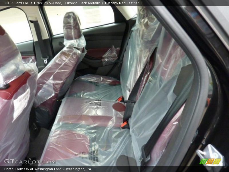  2012 Focus Titanium 5-Door Tuscany Red Leather Interior