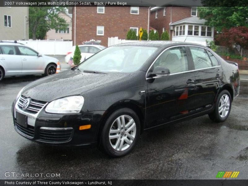 Black / Pure Beige 2007 Volkswagen Jetta Wolfsburg Edition Sedan