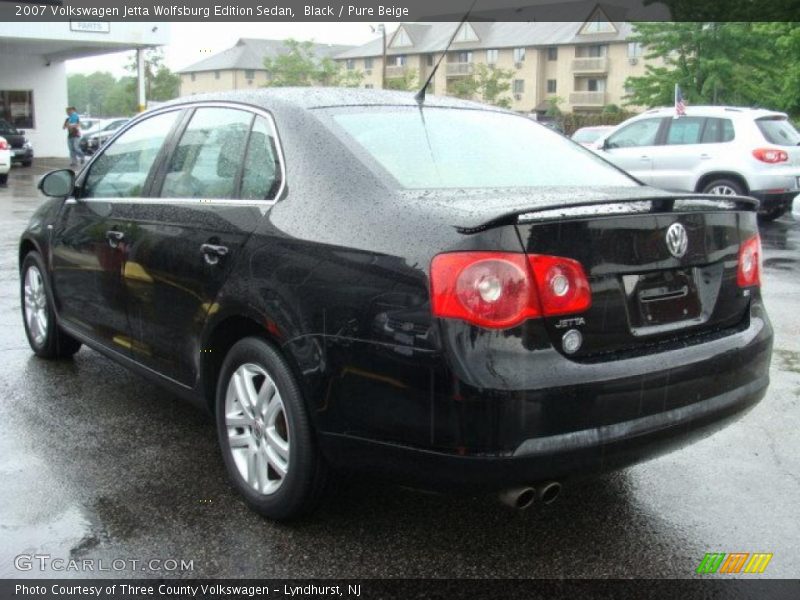 Black / Pure Beige 2007 Volkswagen Jetta Wolfsburg Edition Sedan