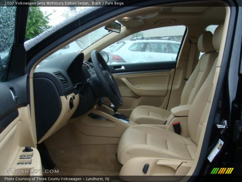 Black / Pure Beige 2007 Volkswagen Jetta Wolfsburg Edition Sedan