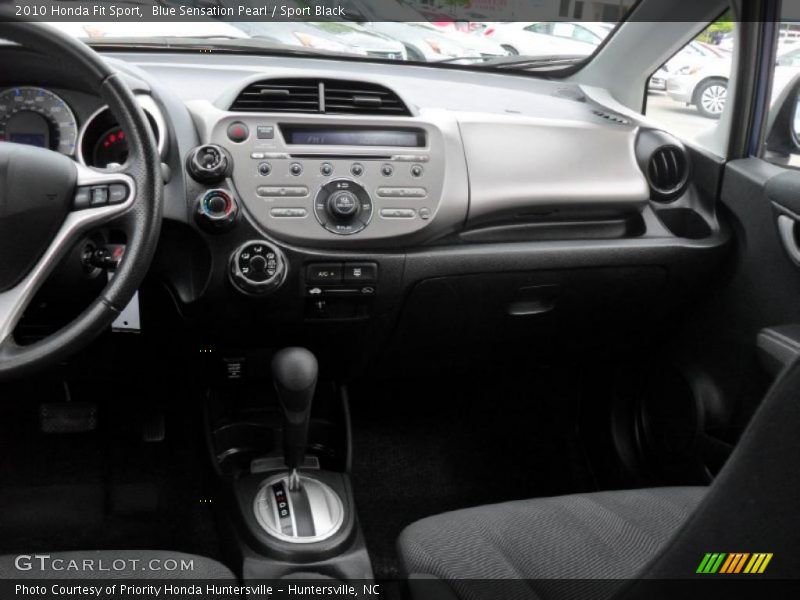 Blue Sensation Pearl / Sport Black 2010 Honda Fit Sport