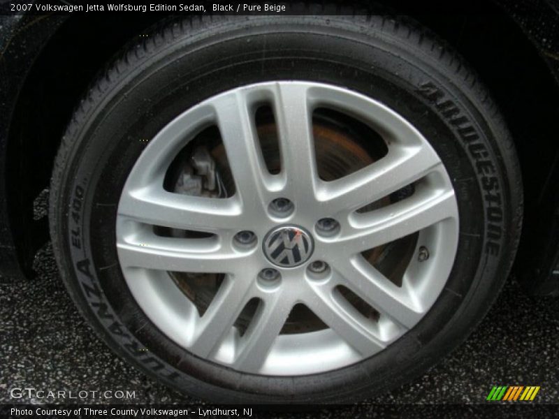 Black / Pure Beige 2007 Volkswagen Jetta Wolfsburg Edition Sedan