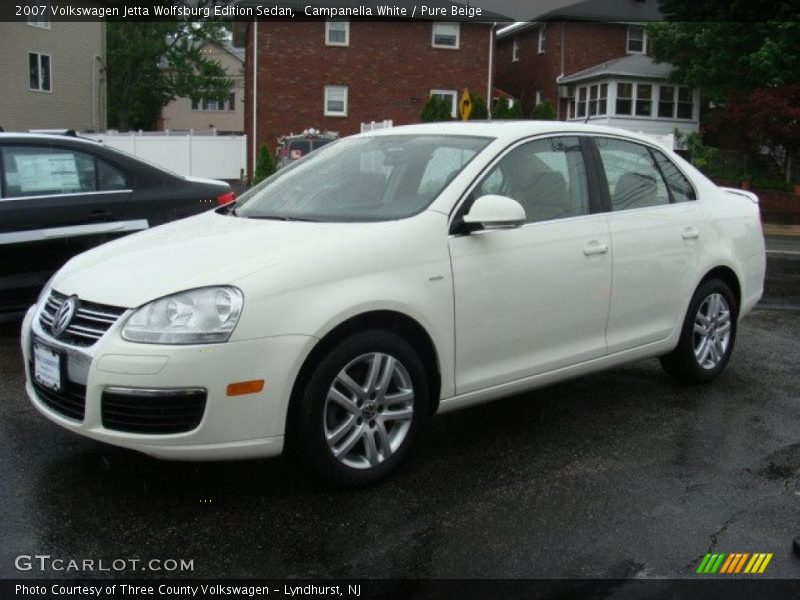 Campanella White / Pure Beige 2007 Volkswagen Jetta Wolfsburg Edition Sedan