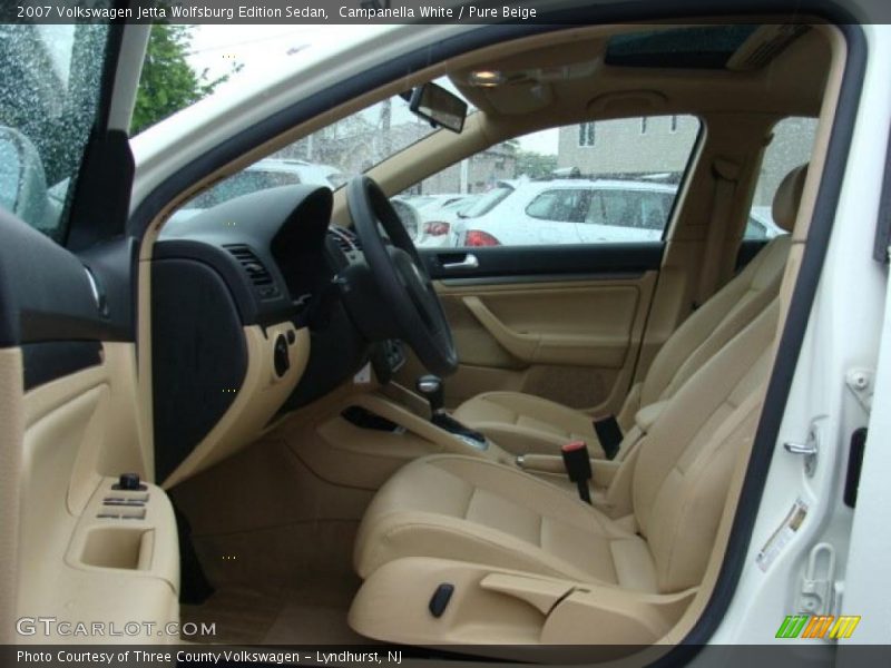 Campanella White / Pure Beige 2007 Volkswagen Jetta Wolfsburg Edition Sedan