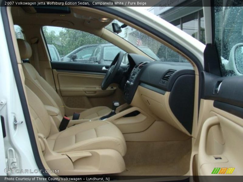 Campanella White / Pure Beige 2007 Volkswagen Jetta Wolfsburg Edition Sedan