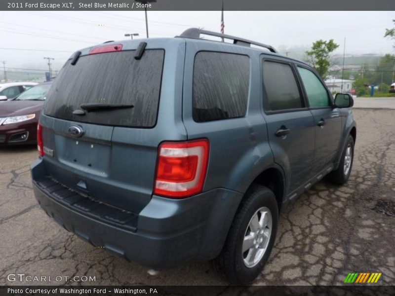 Steel Blue Metallic / Stone 2011 Ford Escape XLT