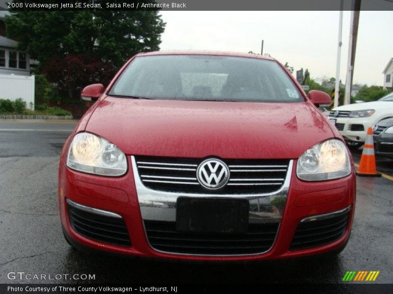 Salsa Red / Anthracite Black 2008 Volkswagen Jetta SE Sedan
