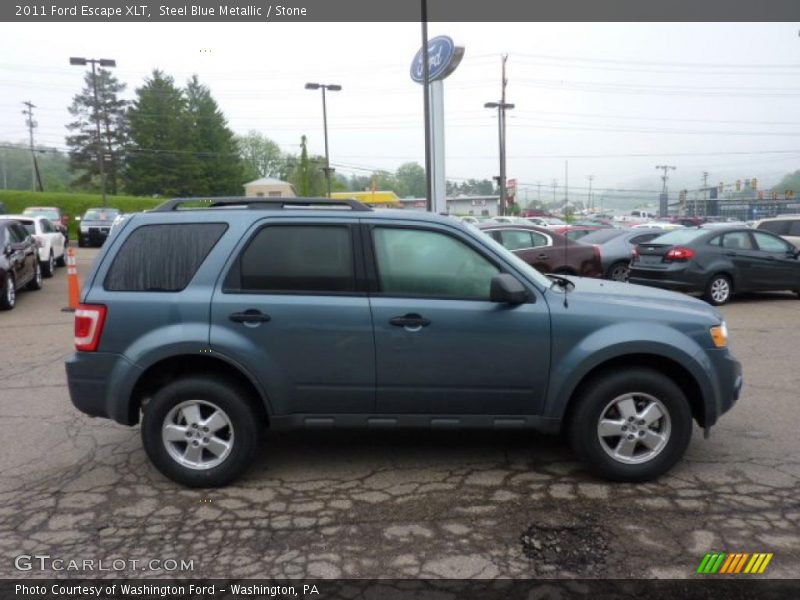 Steel Blue Metallic / Stone 2011 Ford Escape XLT