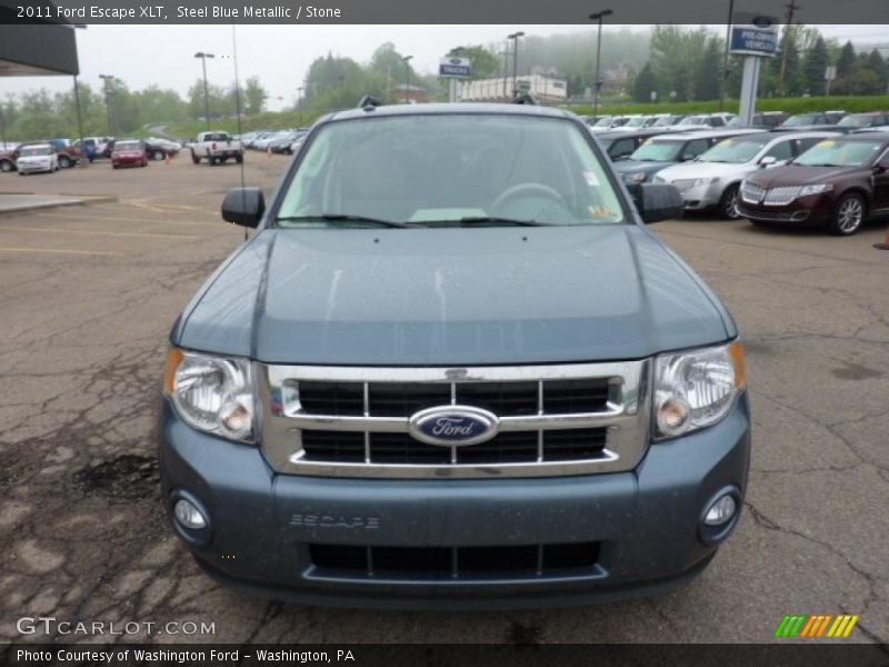 Steel Blue Metallic / Stone 2011 Ford Escape XLT