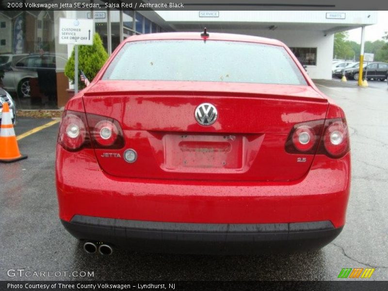 Salsa Red / Anthracite Black 2008 Volkswagen Jetta SE Sedan