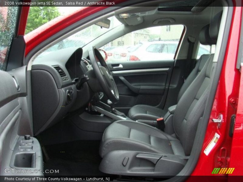 Salsa Red / Anthracite Black 2008 Volkswagen Jetta SE Sedan