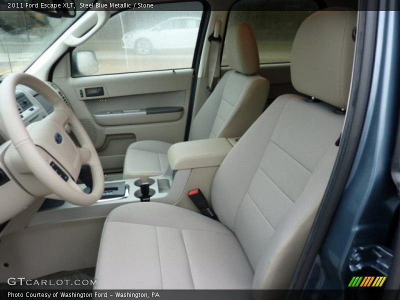 Steel Blue Metallic / Stone 2011 Ford Escape XLT