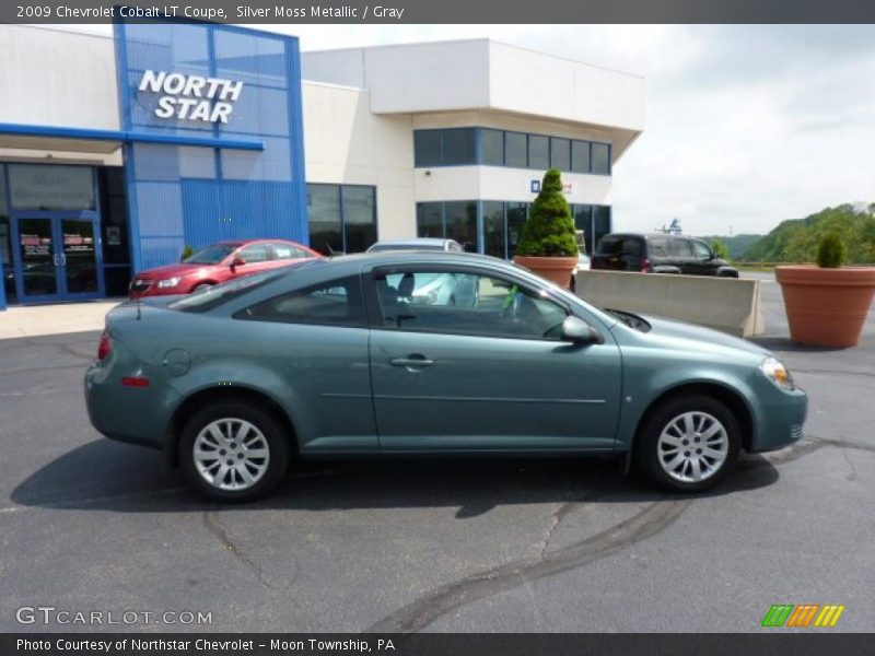 Silver Moss Metallic / Gray 2009 Chevrolet Cobalt LT Coupe