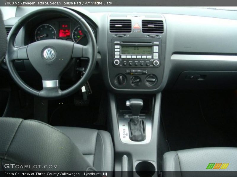 Salsa Red / Anthracite Black 2008 Volkswagen Jetta SE Sedan