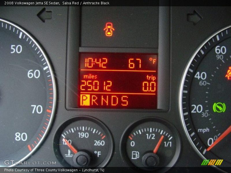 Salsa Red / Anthracite Black 2008 Volkswagen Jetta SE Sedan