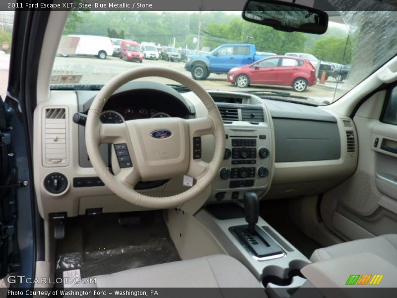 Steel Blue Metallic / Stone 2011 Ford Escape XLT