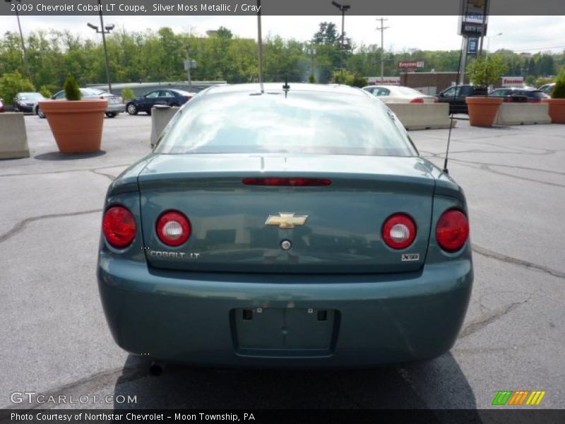 Silver Moss Metallic / Gray 2009 Chevrolet Cobalt LT Coupe