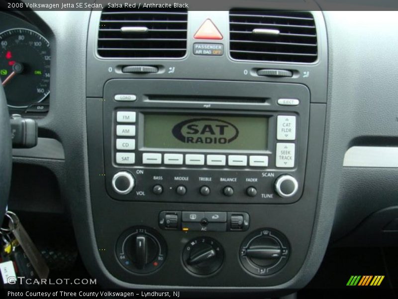 Salsa Red / Anthracite Black 2008 Volkswagen Jetta SE Sedan