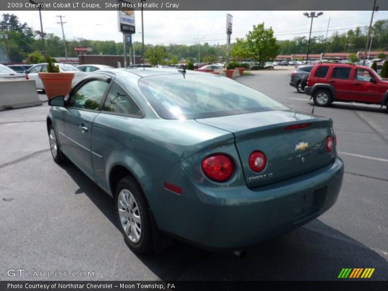 Silver Moss Metallic / Gray 2009 Chevrolet Cobalt LT Coupe