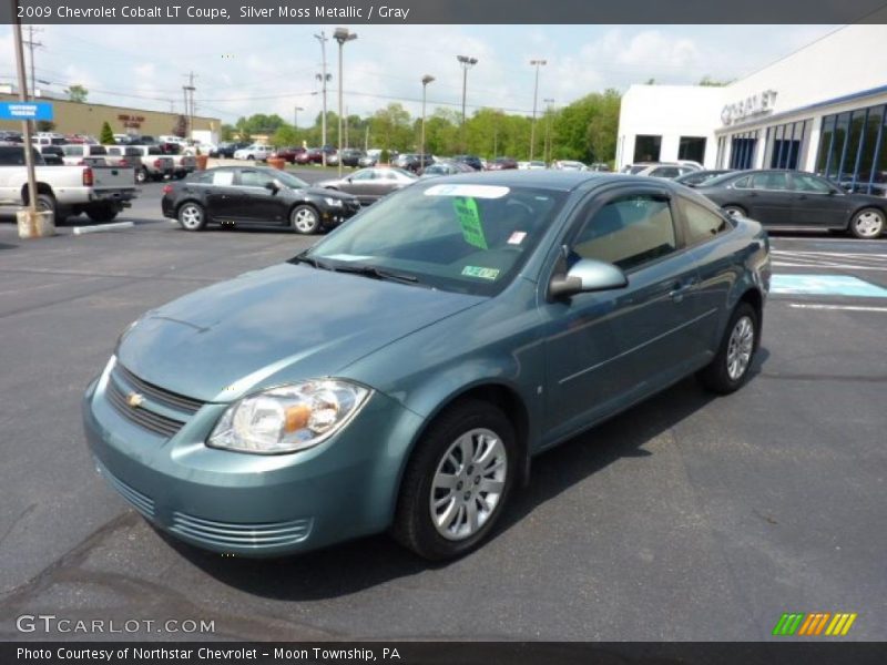 Silver Moss Metallic / Gray 2009 Chevrolet Cobalt LT Coupe