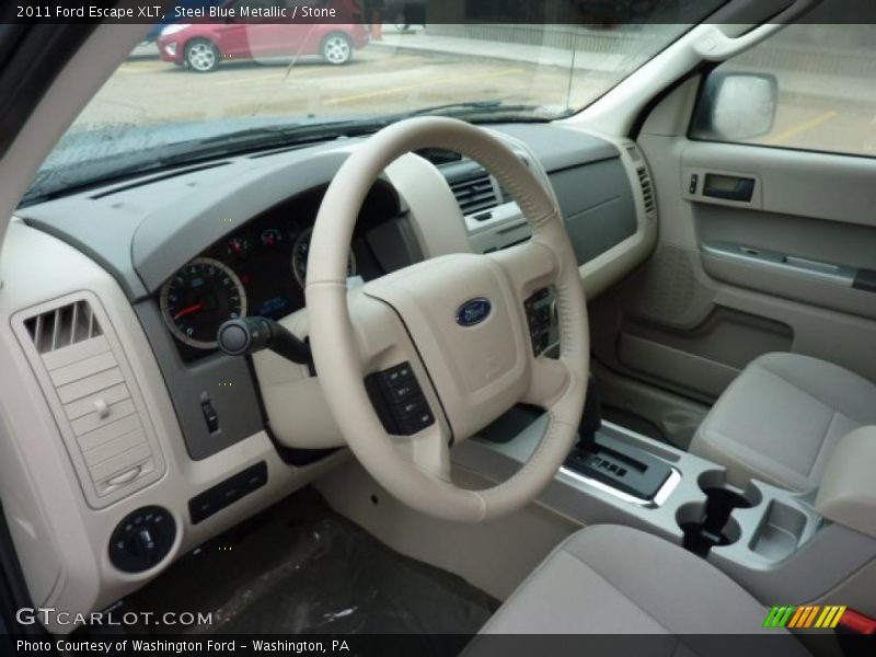 Steel Blue Metallic / Stone 2011 Ford Escape XLT