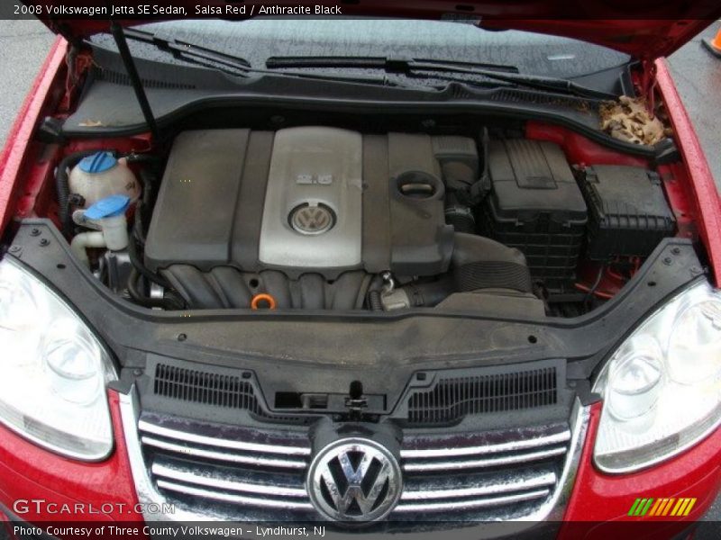Salsa Red / Anthracite Black 2008 Volkswagen Jetta SE Sedan