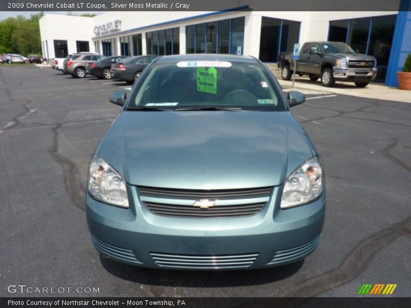Silver Moss Metallic / Gray 2009 Chevrolet Cobalt LT Coupe