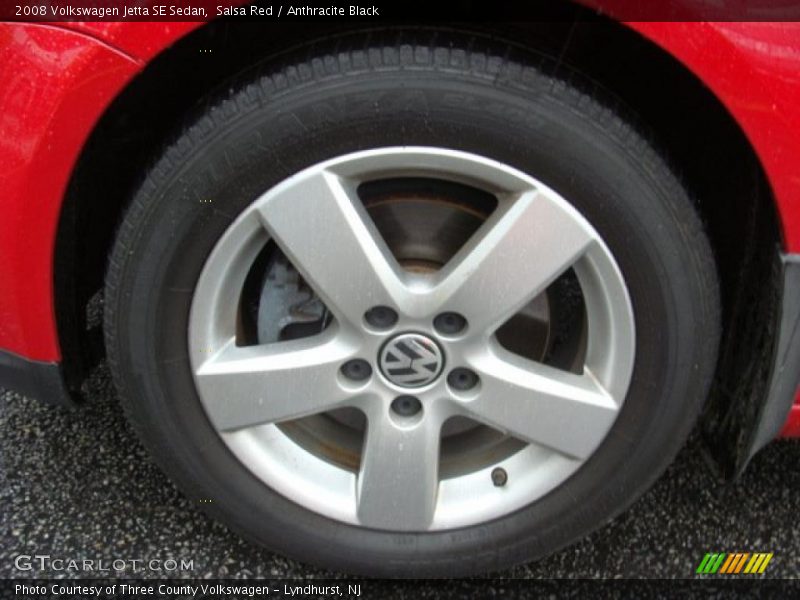 Salsa Red / Anthracite Black 2008 Volkswagen Jetta SE Sedan