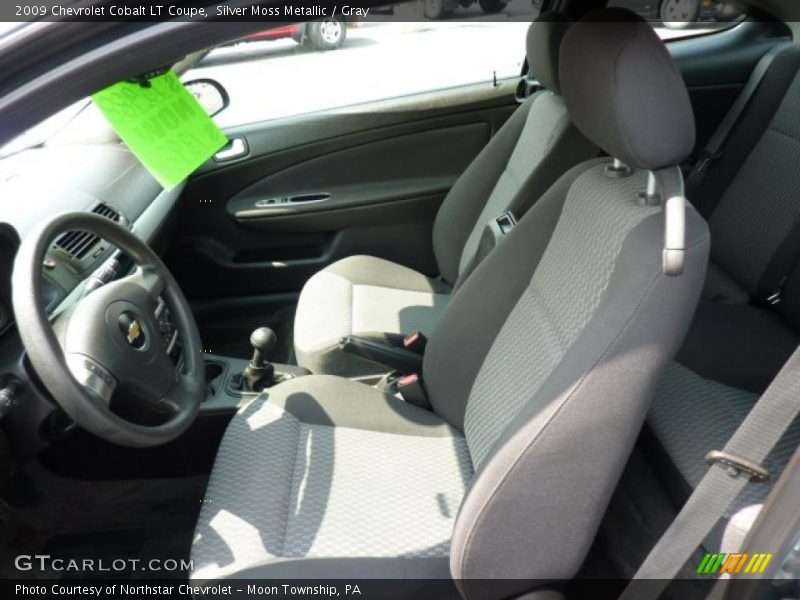 Silver Moss Metallic / Gray 2009 Chevrolet Cobalt LT Coupe