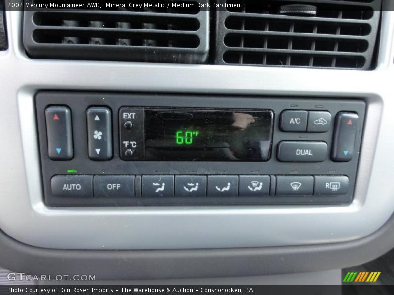 Controls of 2002 Mountaineer AWD