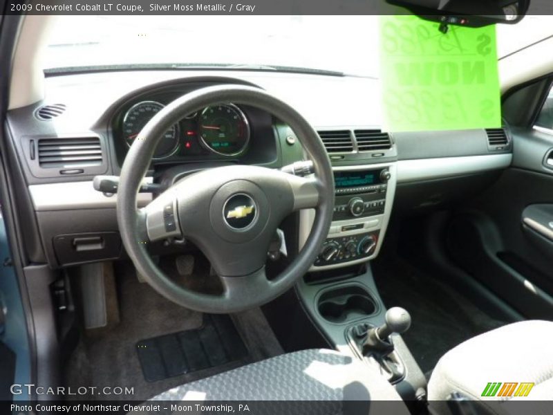 Silver Moss Metallic / Gray 2009 Chevrolet Cobalt LT Coupe