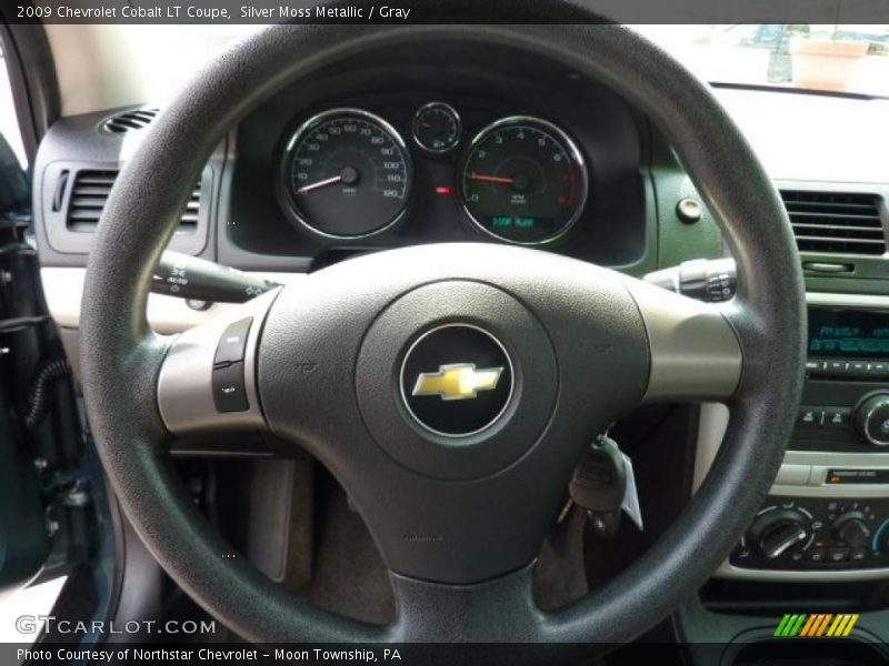 Silver Moss Metallic / Gray 2009 Chevrolet Cobalt LT Coupe