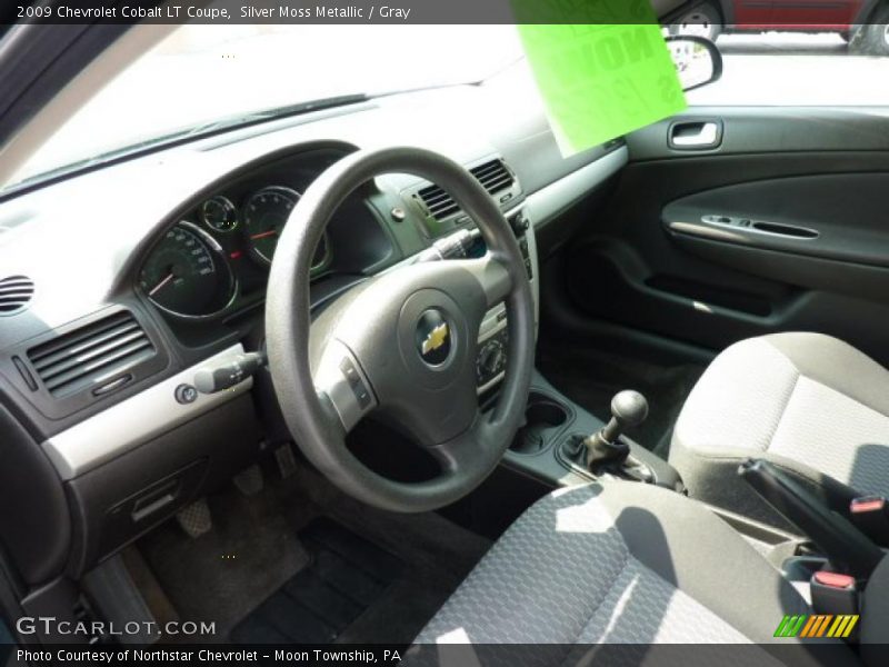 Silver Moss Metallic / Gray 2009 Chevrolet Cobalt LT Coupe