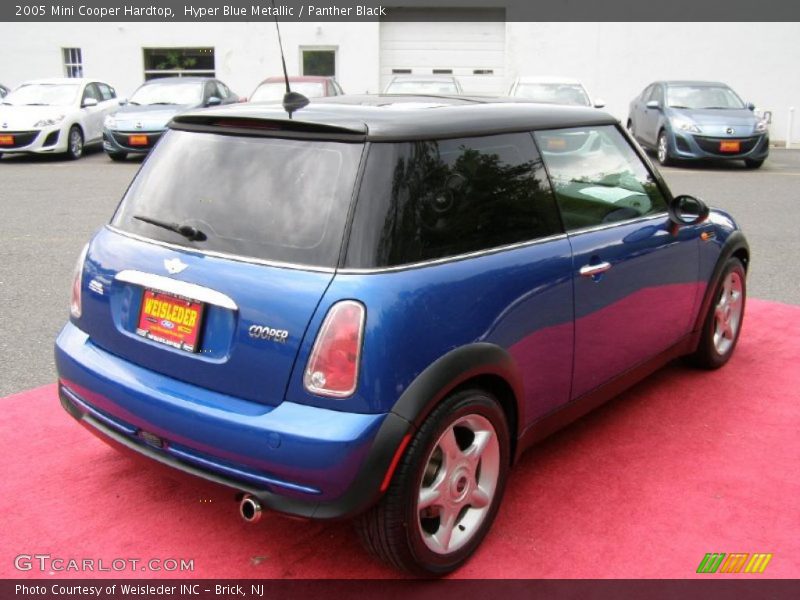 Hyper Blue Metallic / Panther Black 2005 Mini Cooper Hardtop