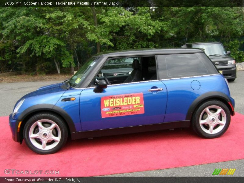 Hyper Blue Metallic / Panther Black 2005 Mini Cooper Hardtop