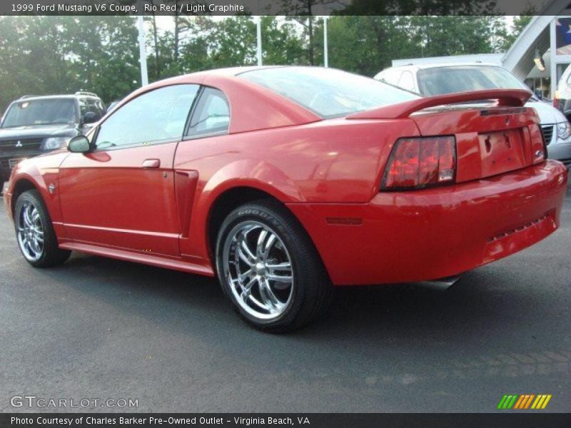 Rio Red / Light Graphite 1999 Ford Mustang V6 Coupe