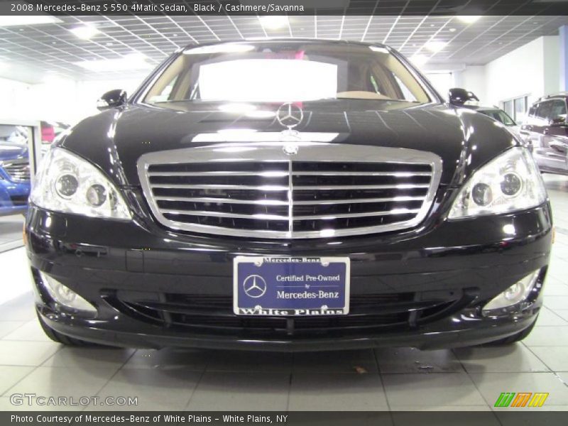 Black / Cashmere/Savanna 2008 Mercedes-Benz S 550 4Matic Sedan