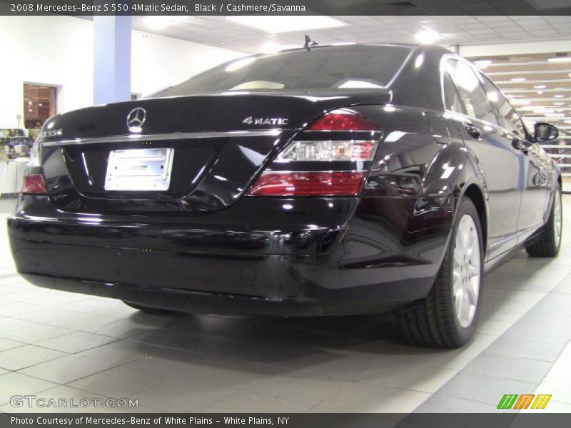 Black / Cashmere/Savanna 2008 Mercedes-Benz S 550 4Matic Sedan
