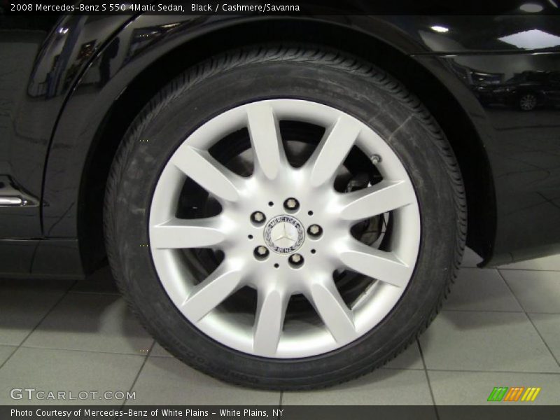 Black / Cashmere/Savanna 2008 Mercedes-Benz S 550 4Matic Sedan
