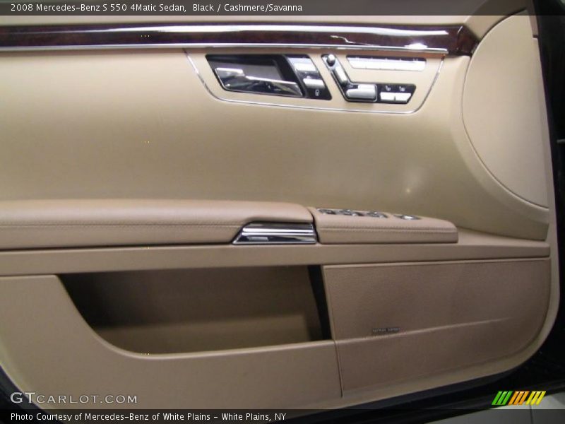 Black / Cashmere/Savanna 2008 Mercedes-Benz S 550 4Matic Sedan